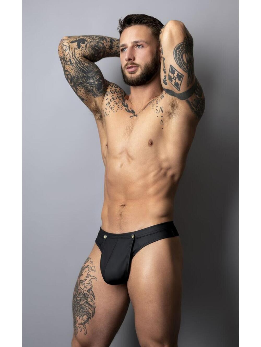 Male Power 410-298 Oh Snap Snap off Thong Color Black - Picture 8 of 8